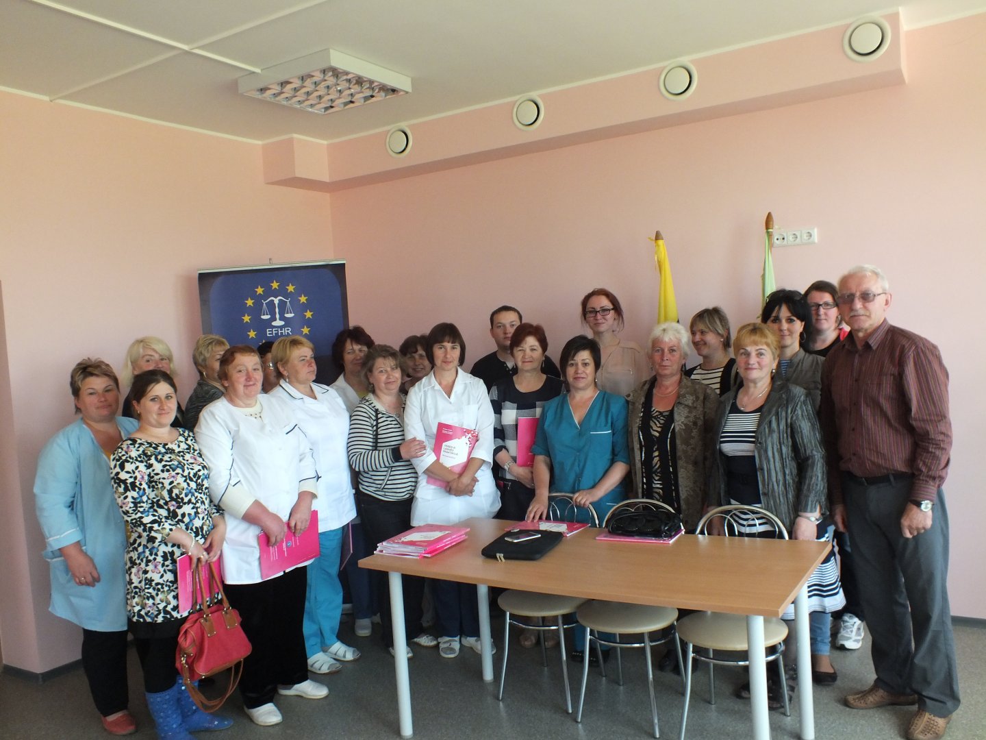 The EFHR held educational events in a care facility