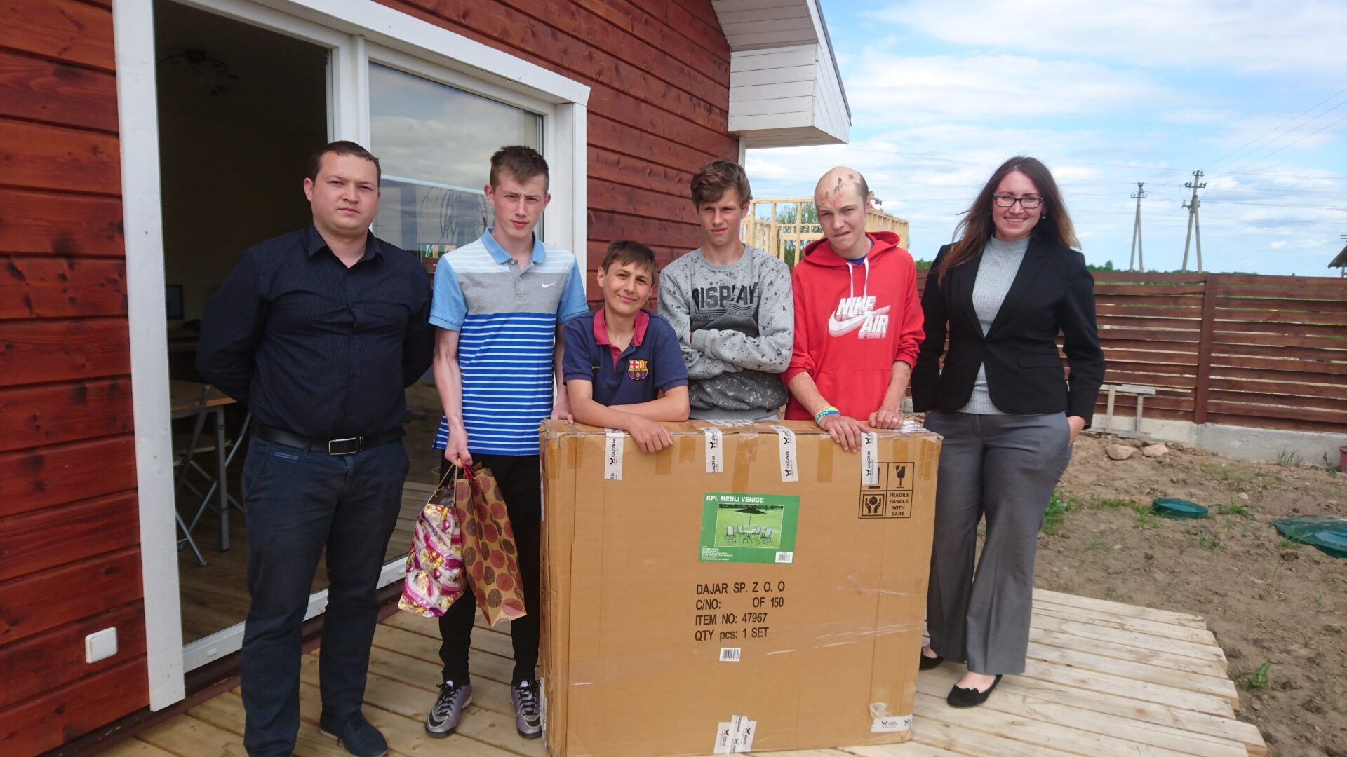 EFHR visiting the orphanage in Pabradė