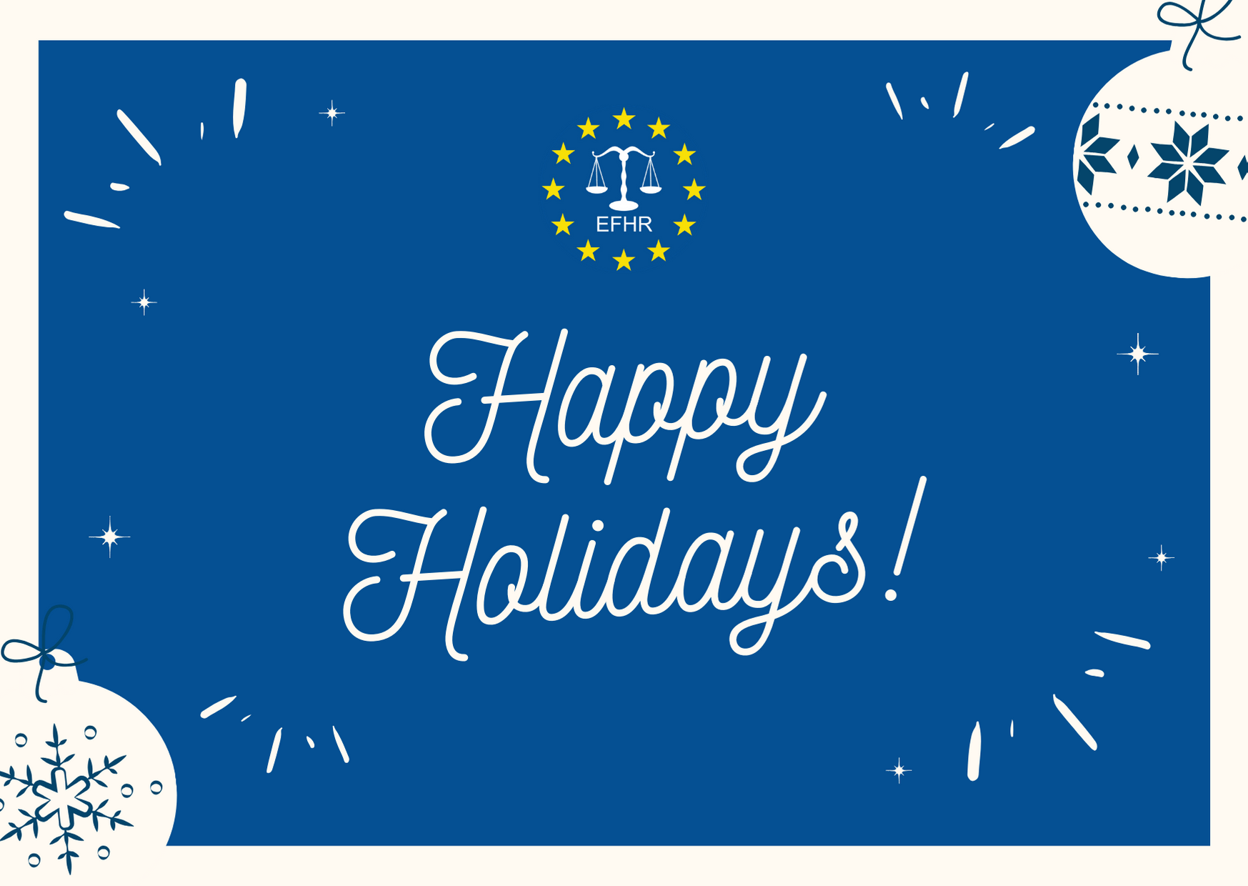 EFHR wishes you happy holidays!