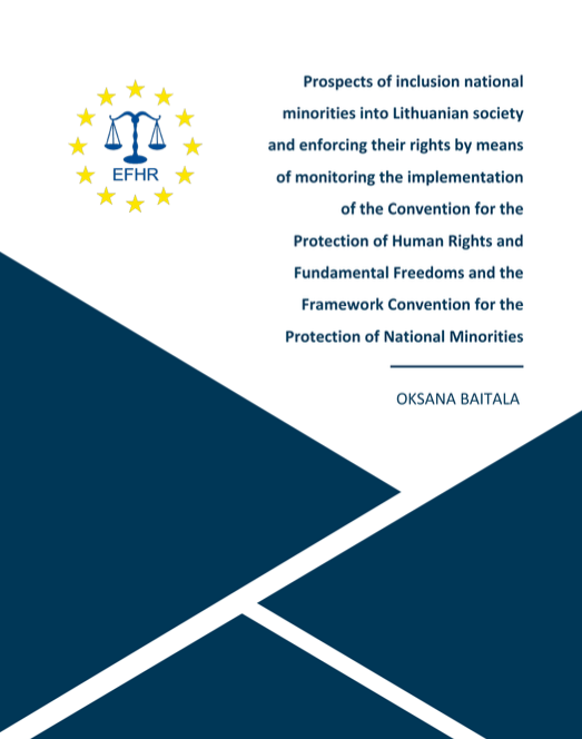 We invite you to read the latest publication which provides an overview of the situation of national minorities in Lithuania